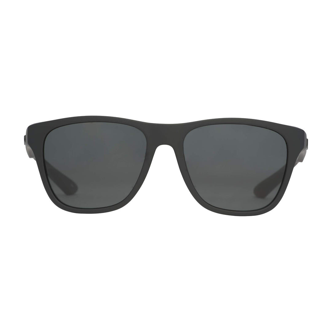 HUK, Polarized Lens Eyewear with Performance Frames, Fishing, Sports & Outdoors Sunglasses Panto, (Swivel) Gray/Matte Black, Medium