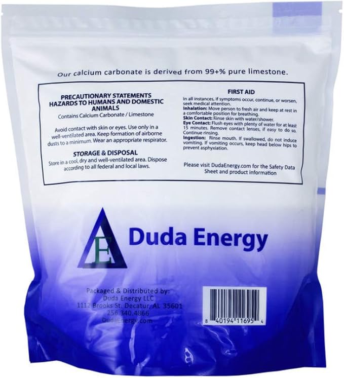 25 lb Food Grade 97+% Calcium Carbonate from Ground Limestone