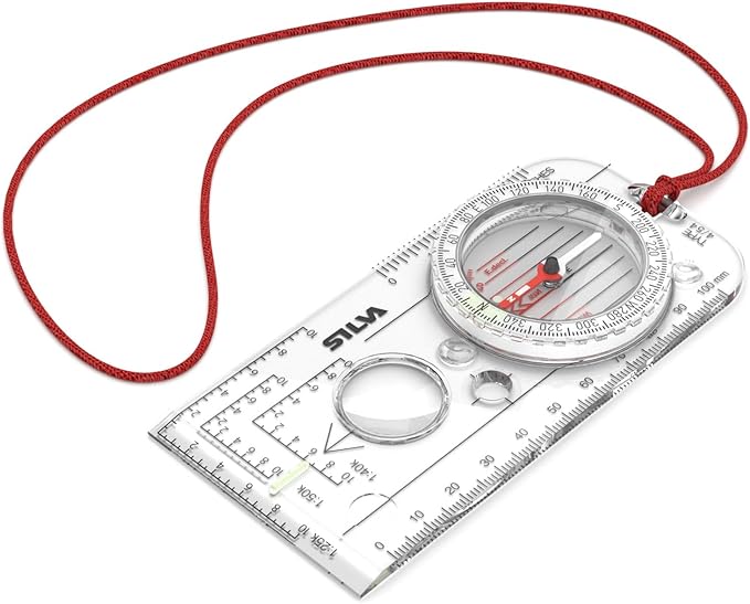 Silva Expedition 4 Rotatable Compass - 1:25k, 1:40k, 1:50k Scales - Advanced Navigation for Professionals - Hiking Compass