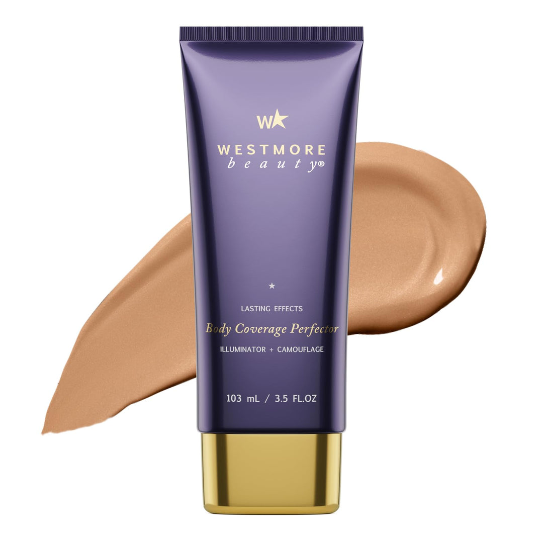 Westmore Beauty Body Coverage Perfector – Waterproof Leg & Body Makeup - Tattoo Cover Up Makeup - 7 Oz (Natural Radiance)