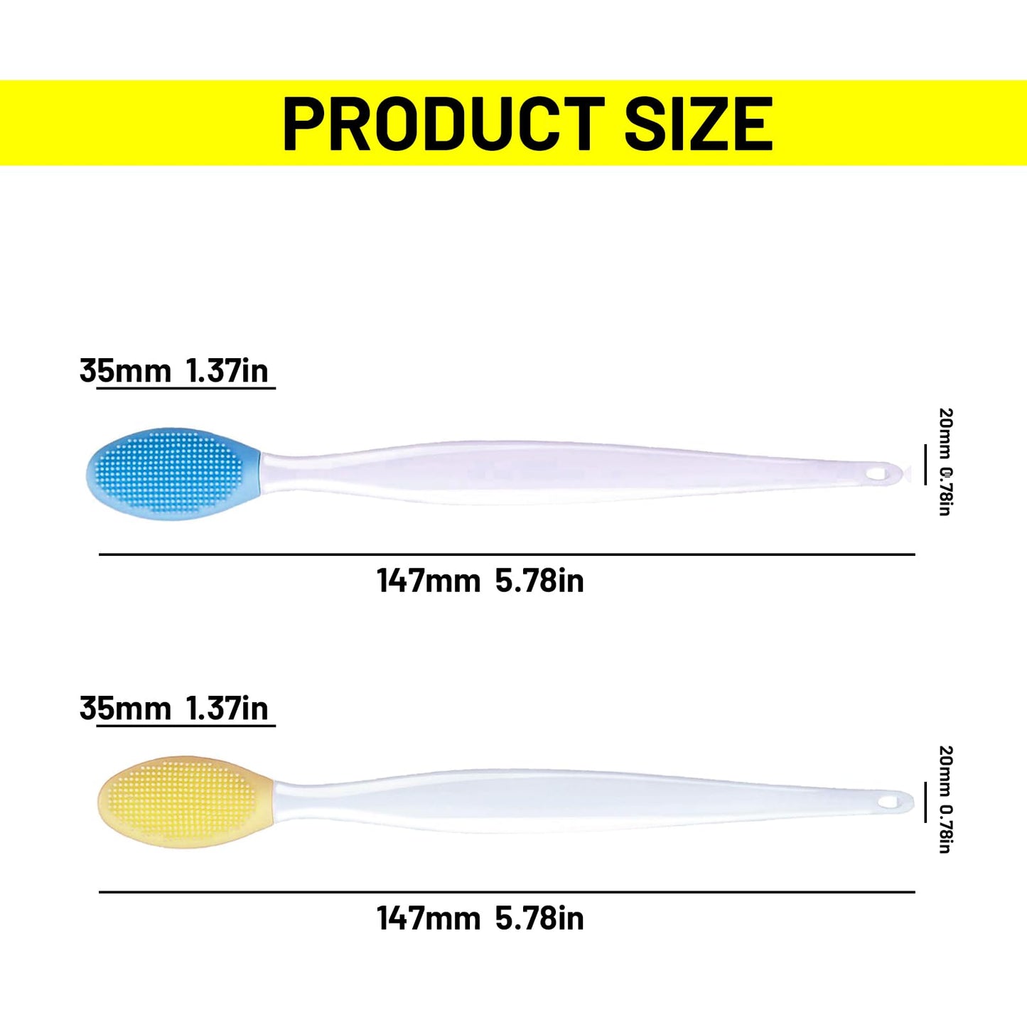 4-Pack Silicone Exfoliating Lip Brush,Double-Sided Lip Scrub Brushes, for Nose Blackheads, Cuticle Removal, and Daily Cleansing, Nose Blackhead Clean Scrubber Tool for Men Women,Lip & Face