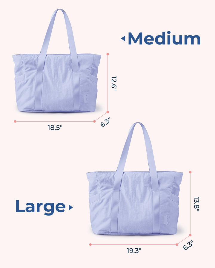 BAGSMART Tote Bag for Women with Zipper, Gym Tote with Compartments, Laptop Work Tote Nurse Dance Yoga Bag for Sport, Travel