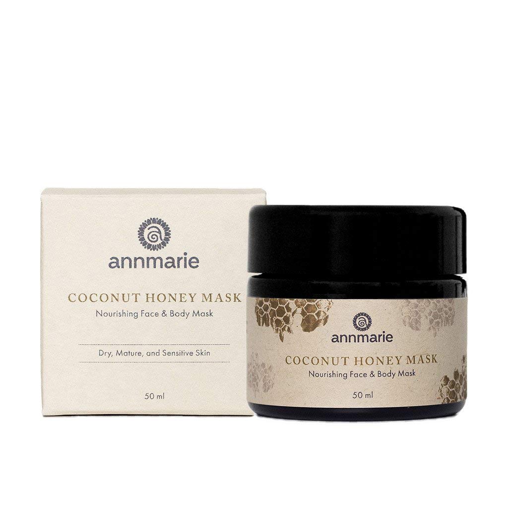 Annmarie Skin Care Coconut Honey Mask - With Extra Virgin Coconut Oil & Mountain Wildflower Honey, Moisturizing & Exfoliating Ma