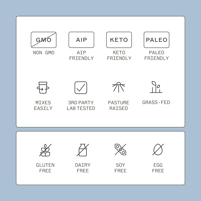 Amy Myers MD Grass Fed Collagen Peptides Powder Unflavored - Pure Hydrolyzed Collagen for Hair Skin and Nails - Bone & Joint Health - Non-GMO, Gluten-Free, Paleo & Keto Friendly - No taste 38 Servings