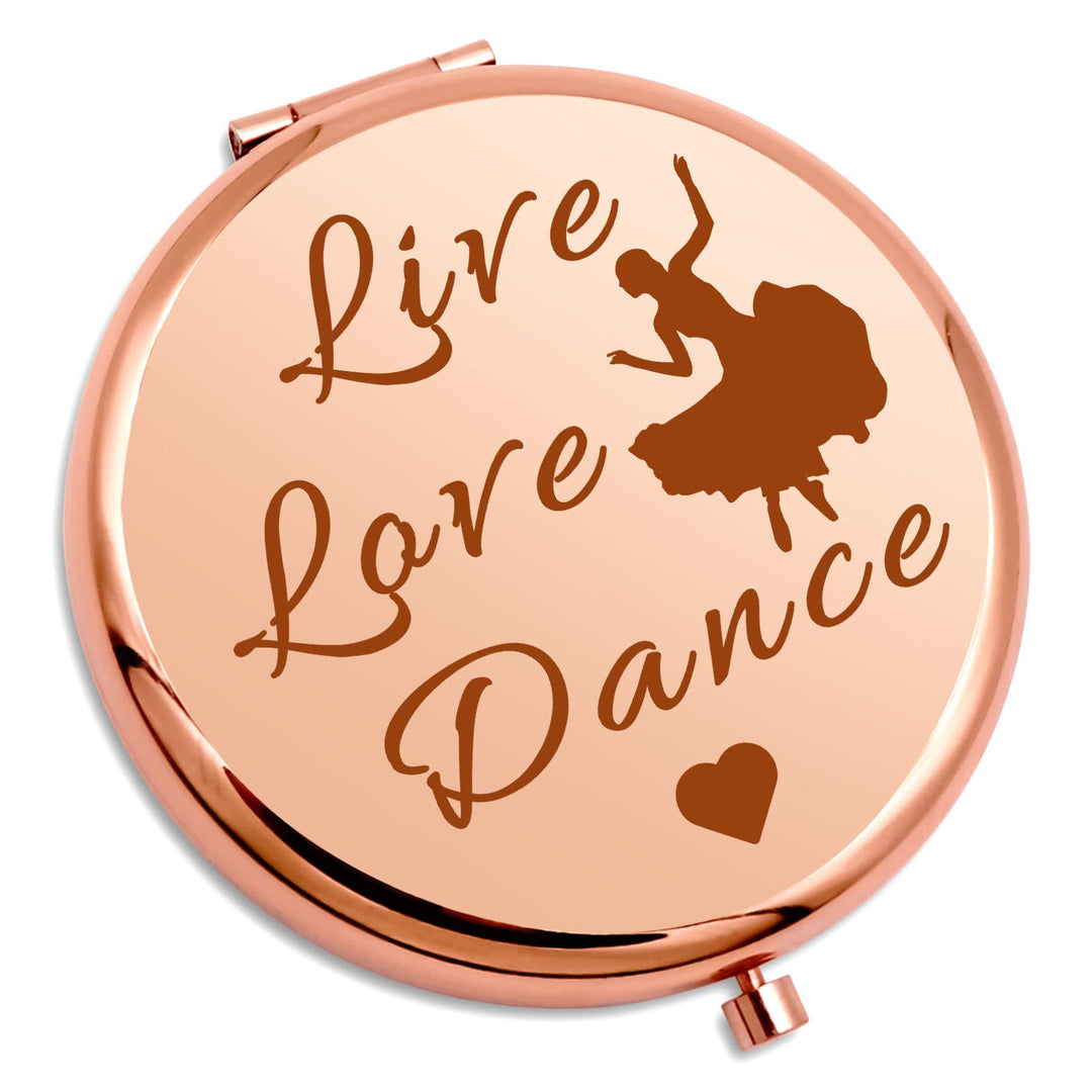 Dance Lover Gift Dance Teacher Gifts Compact Makeup Mirror Dance Gift For Ballet Girl Ballerina Dancer Daughter Graduation Birth