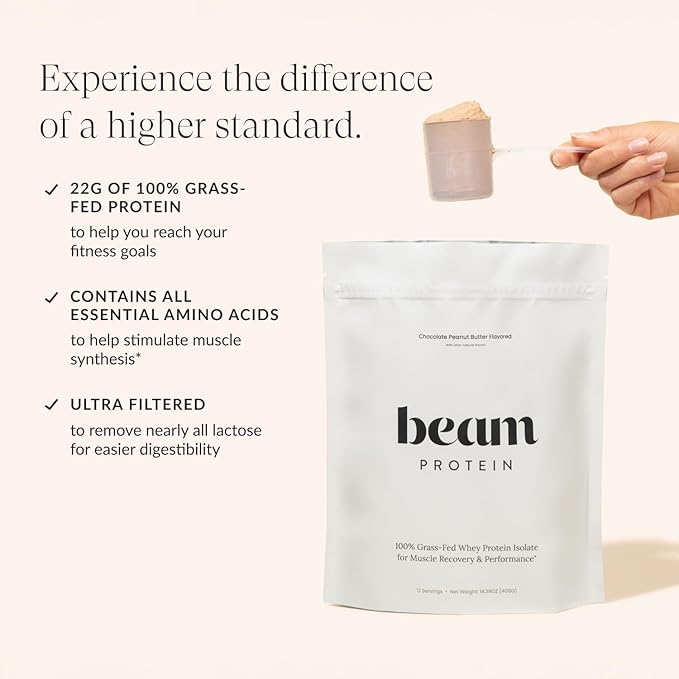 Beam Dream Sleep Powder, Sleep Aid Grass Fed Whey Protein Powder