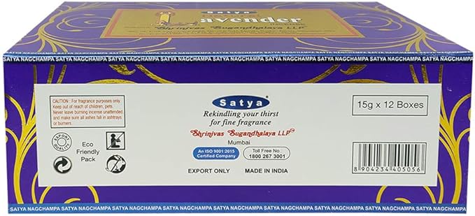 Natural Lavender Incense Sticks and Incense Stick Holder Bundle Insence Insense Satya Incense