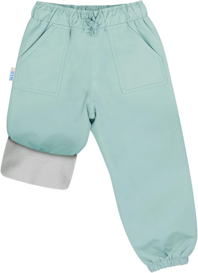 JAN & JUL Waterproof Fleece Lined Snow and Rain Pants for Toddlers and Kids