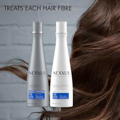 Nexxus Shampoo and Conditioner 2 Count Therappe & Humectress for Dry Hair Care With Proteinfusion Blend for 24-hour Moisture 13.5 oz