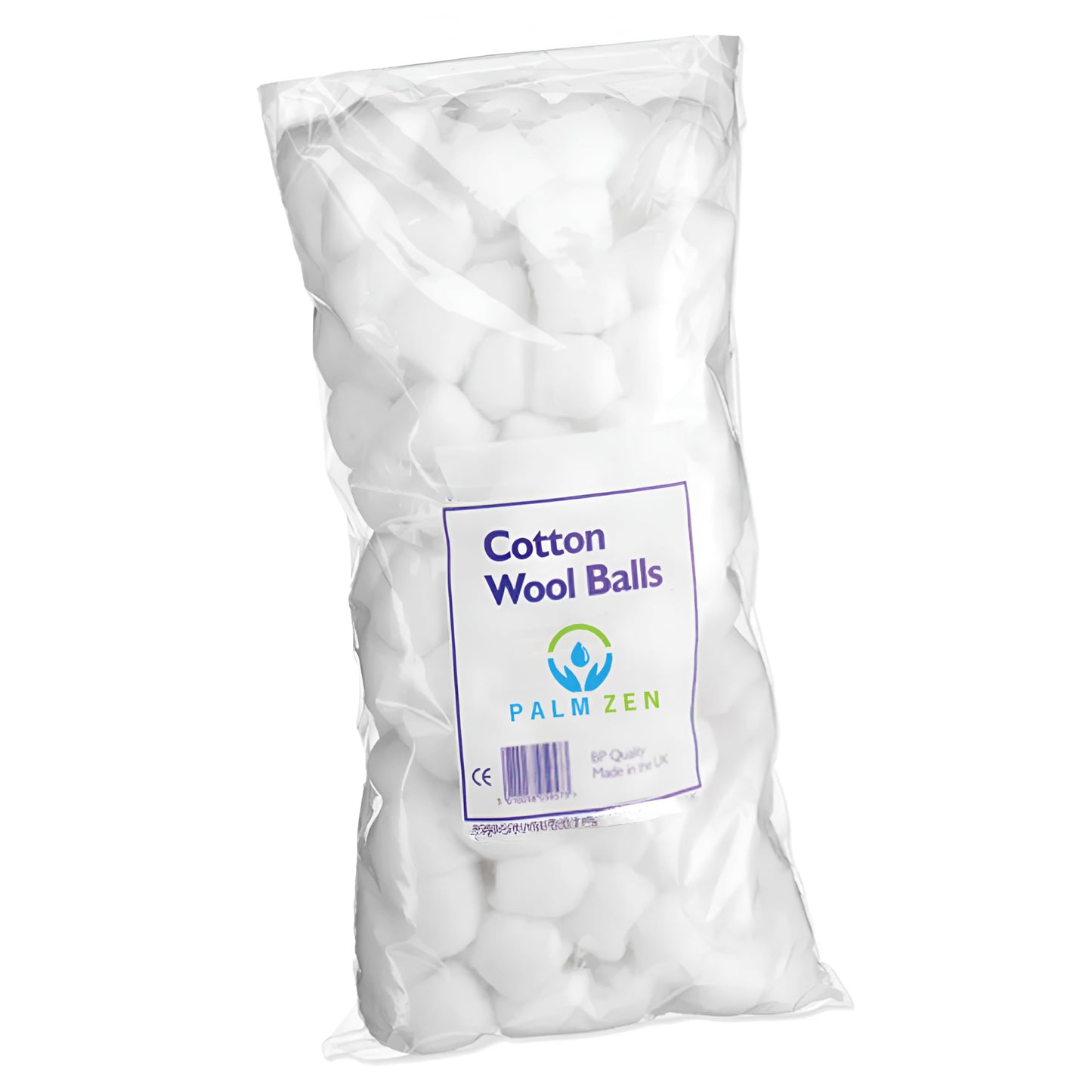 1000pc Palmzen Large Natural Cotton Wool Balls for Adults and Kids | for First Aid, Healthcare Dressing, Health & Beauty Cosmetic and Baby Cleaning Pads I Made in UK