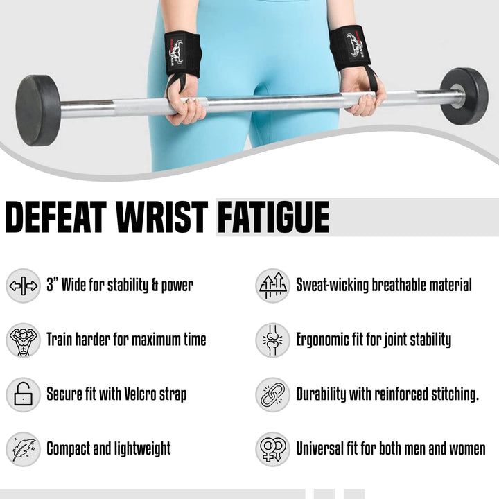 BEAST RAGE® Padded Cotton Lift Straps Lifting Wrist Straps for Weightlifting, Gym, Deadlift, Workout (Pair) Premium Lifting Straps for Gym Men and Women Soft, Supportive Wrist Pads (Black Org)