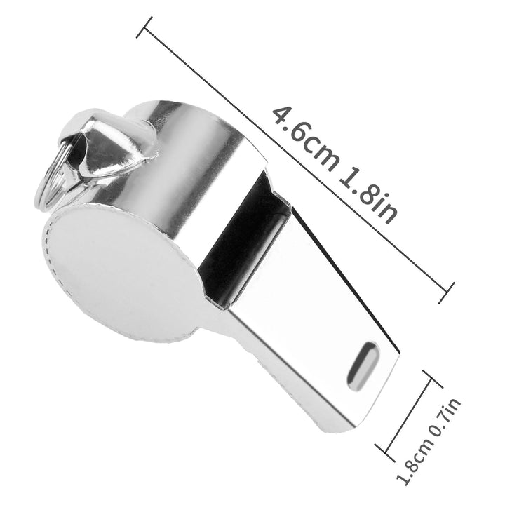 Bsofing 6 PCS Whistles, Whistle for Coaches, Referee Whistle, Coaches Whistle, Stainless Steel Sports Whistles, Whistle for Teachers, Whistles for Adults with Lanyard, Loud Crisp Sound