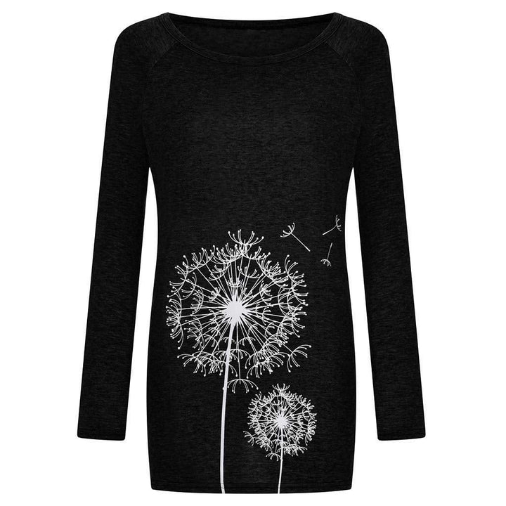 Aniywn Women's Plus Size Sweatshirt Tops Ladies Baggy Long Sleeve Thin Solid/Printing Pullover Blouse T Shirts