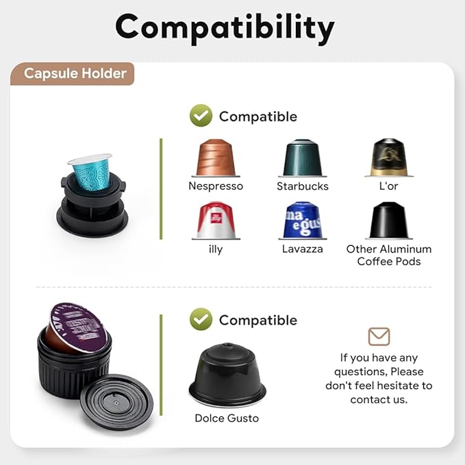 BENFUCHEN 3-in-1 Portable Espresso Machine With NO Heating Function, Type-C Charging Electric Espresso Maker, 17 Bar Mini Coffee Maker For NESPRESSO/DolceGusto pods & Ground Coffee On the Go, White