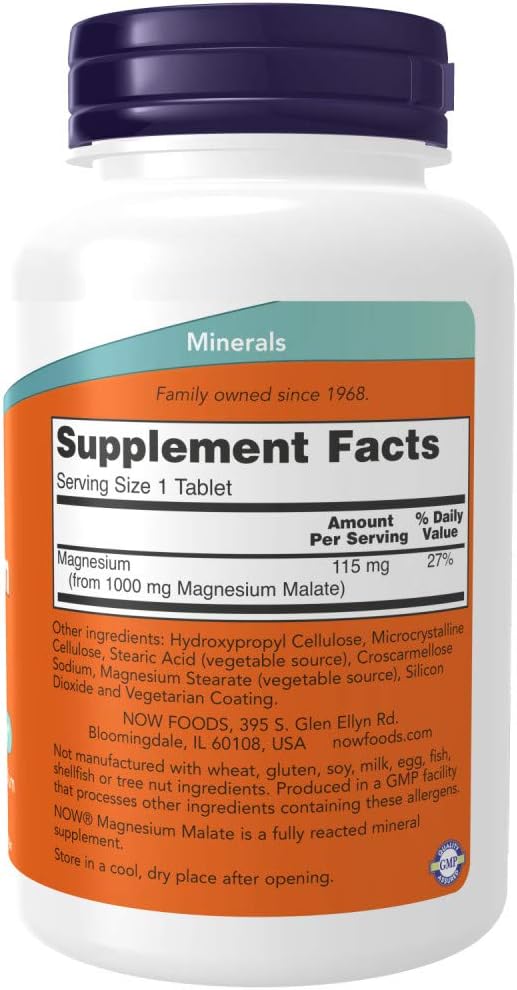 Magnesium Malate (1000mg) 180 tabs