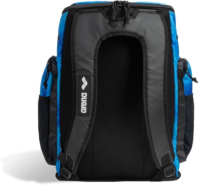 ARENA Spiky III Backpack 45 Swimming Athlete Sports Gym Rucksack Large Training Gear Equipment Swim Bag for Men and Women, 45 Liters, Blue/Multi