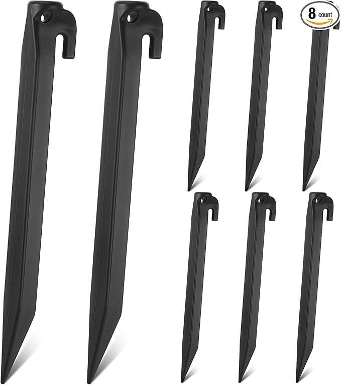 9 Inch Plastic Inflatable Stakes Yard Stakes Replacement Yard Inflatable Accessories for Inflatables Camping Tent Stakes Tent Pegs for Christmas Garden Home Decorations