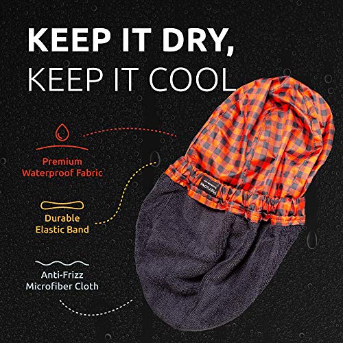 Black Shower Cap for Men