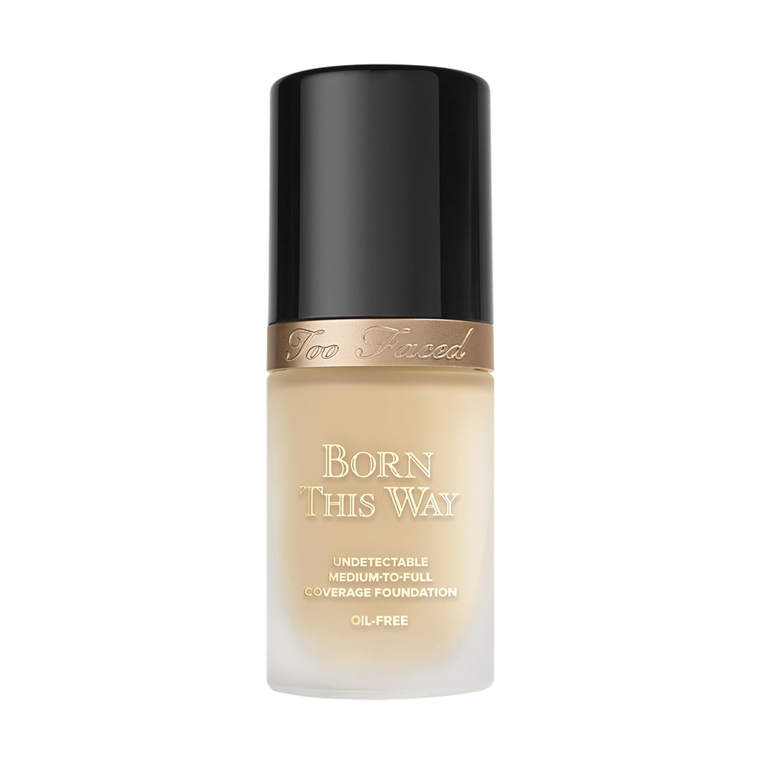 Too Faced Born This Way Natural Finish Longwear Liquid Foundation | Medium-To-Full Coverage | Hydrating + Oil Free, 1 Fl Oz, Ivory