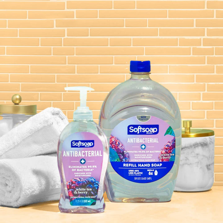 Antibacterial Soap Refill 50 Oz | Crisp Clean Scent | Pack of 2