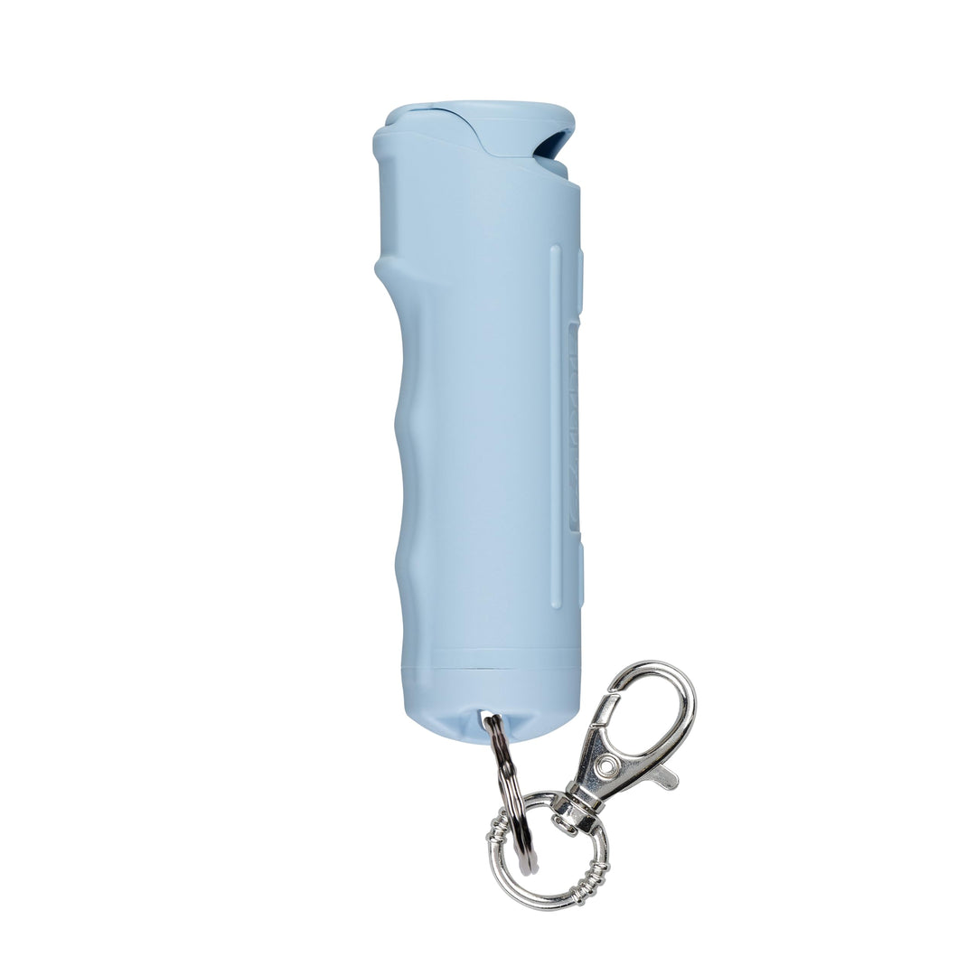 SABRE Pepper Gel with Fast Flip Top, Maximum Strength OC Spray, Snap Clip for Easy Carry and Fast Access, Finger Grip for More Accurate and Faster Aim, UV Marking Dye, 0.54 fl oz, Easy to Use Safety