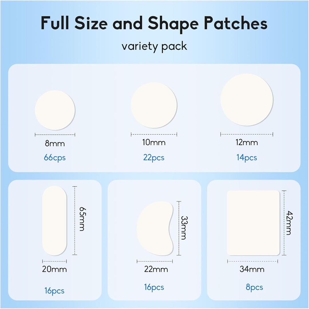 Hydrocolloid Acne Patches | 300 Count | Salicylic Acid & Tea Tree Oil