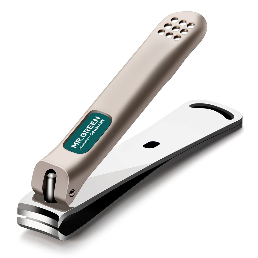 Mr.Green Nail Clippers Curved Blades Fingernail Cut Nippers Manicure Scissors Stainless Steel Pedicure Tools (Large)