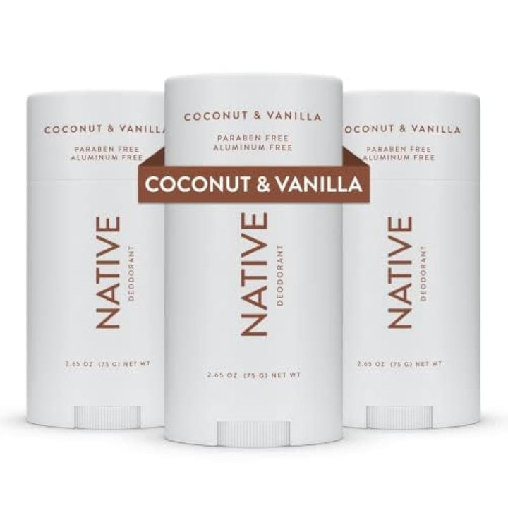 Native Deodorant | Aluminum-Free, 72-Hour Odor Control | For Men & Women | Classic 3-Pack