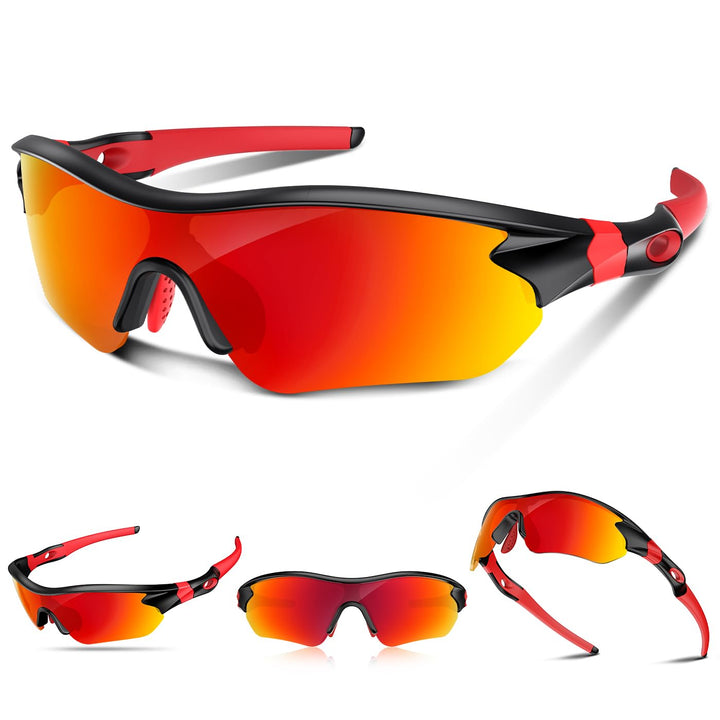 Polarized Sports Sunglasses for Men Women Youth Baseball Running Fishing Tennis Golf Cycling Driving Motor TAC UV400 TR90