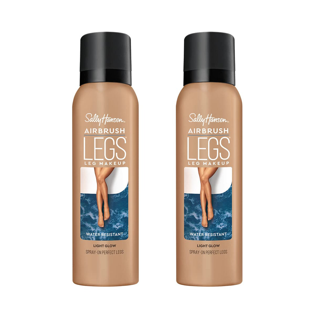 Sally Hansen Airbrush Legs, Leg Spray-On Makeup, Light Glow 4.4 Oz, Pack of 2