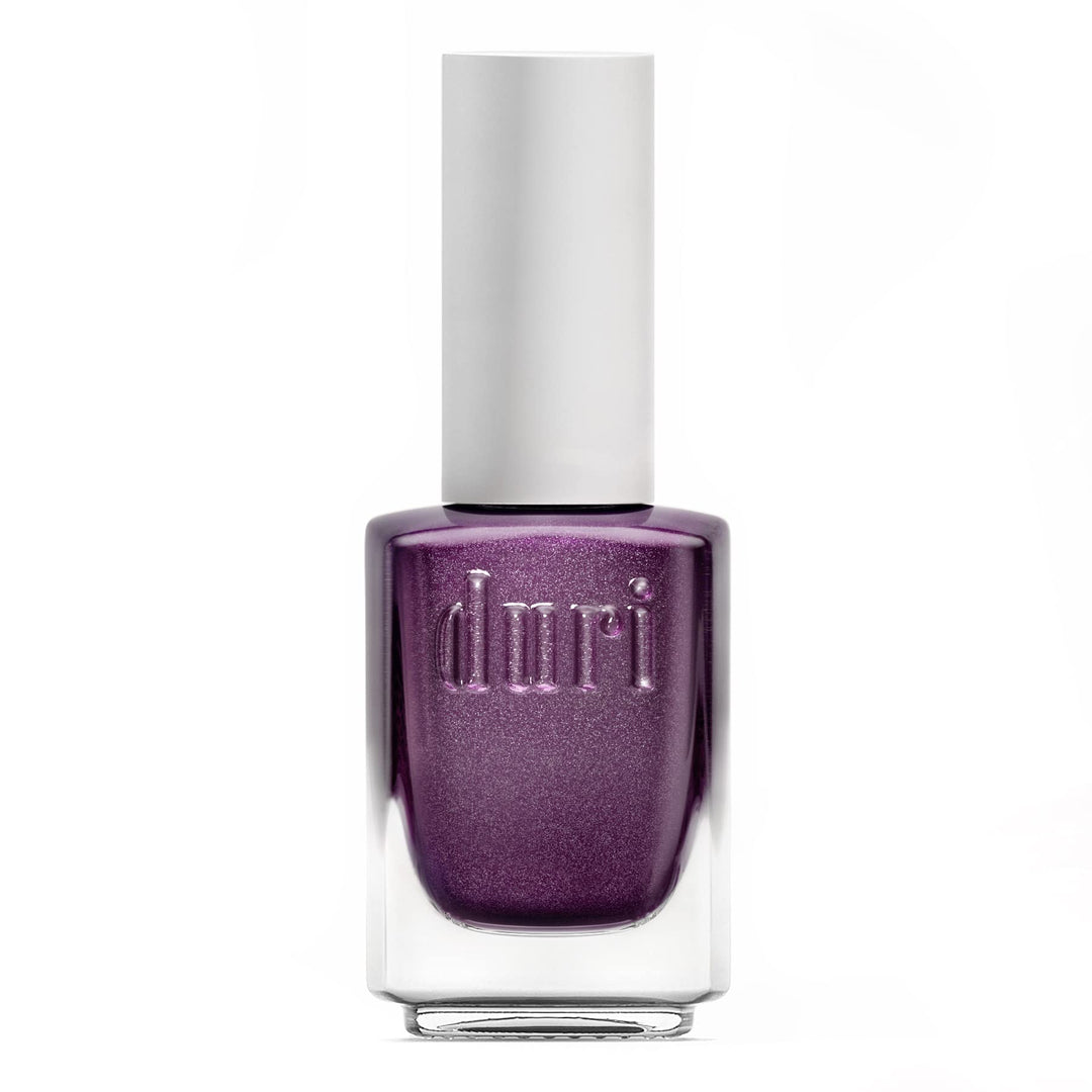 Duri Nail Polish, 760 A Million Likes, Purple Metallic Glitter, Full Coverage, Shiny Finish, Fast Drying, Lasting, 0.45 Fl Oz