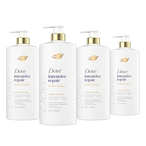 Dove Conditioner 4 Pack Intensive Repair for Damaged Hair with Bio-Protein Care Technology and Amino Serum 28 Fl Oz