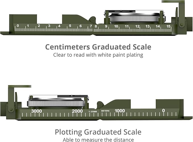 Proster IP65 Compass Hiking Survival - Lensatic Sighting Compass for Camping Navigation, Compass with Clinometer & Carry Bag for Camping Hunting Hiking Geology Activities