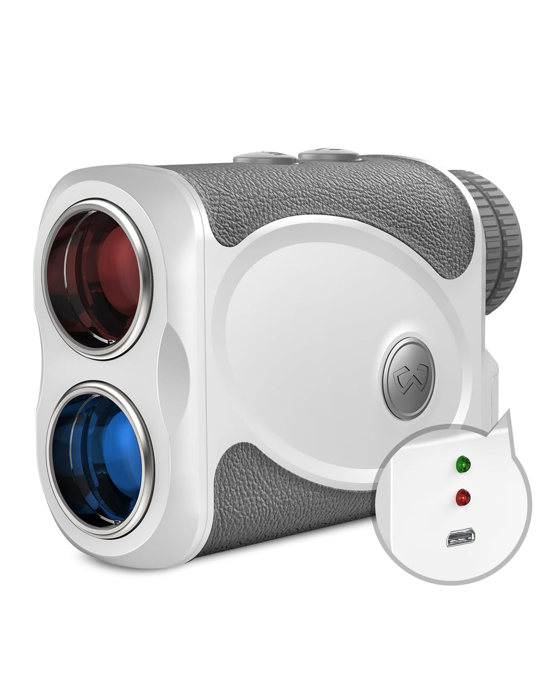 WOSPORTS Golf Rangefinder, 800 Yards Laser Range Finder, High-Precision Flag Lock with Pulse Vibration, Tournament Legal Rangefinder for Golfing and Hunting, Battery Included (Rechargeable)