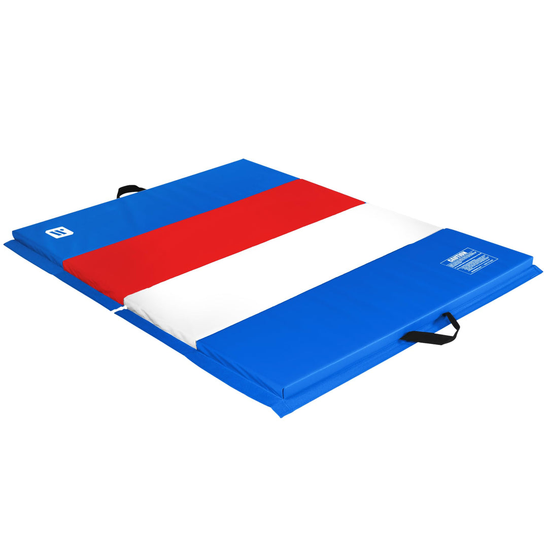 We Sell Mats - 4 ft x 6 ft x 2 in Personal Fitness & Exercise Mat for Home Workout- Lightweight & Folds for Carrying- All Purpose Home Gym Mat- Thick Mat for Yoga, Pilates, Stretches & Floor Exercises