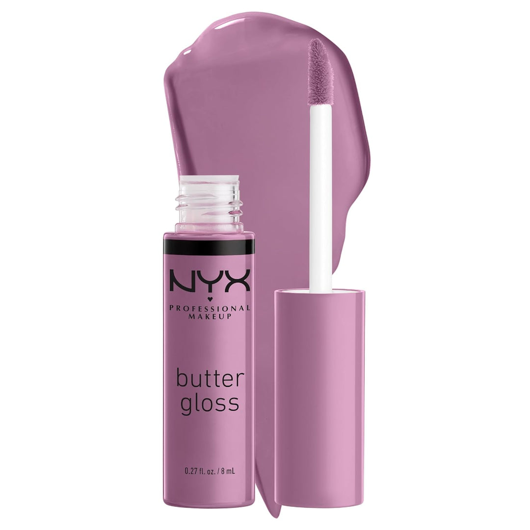 NYX Butter Gloss | Non-Sticky Lip Gloss for Women - Marshmallow (Muted Lilac)