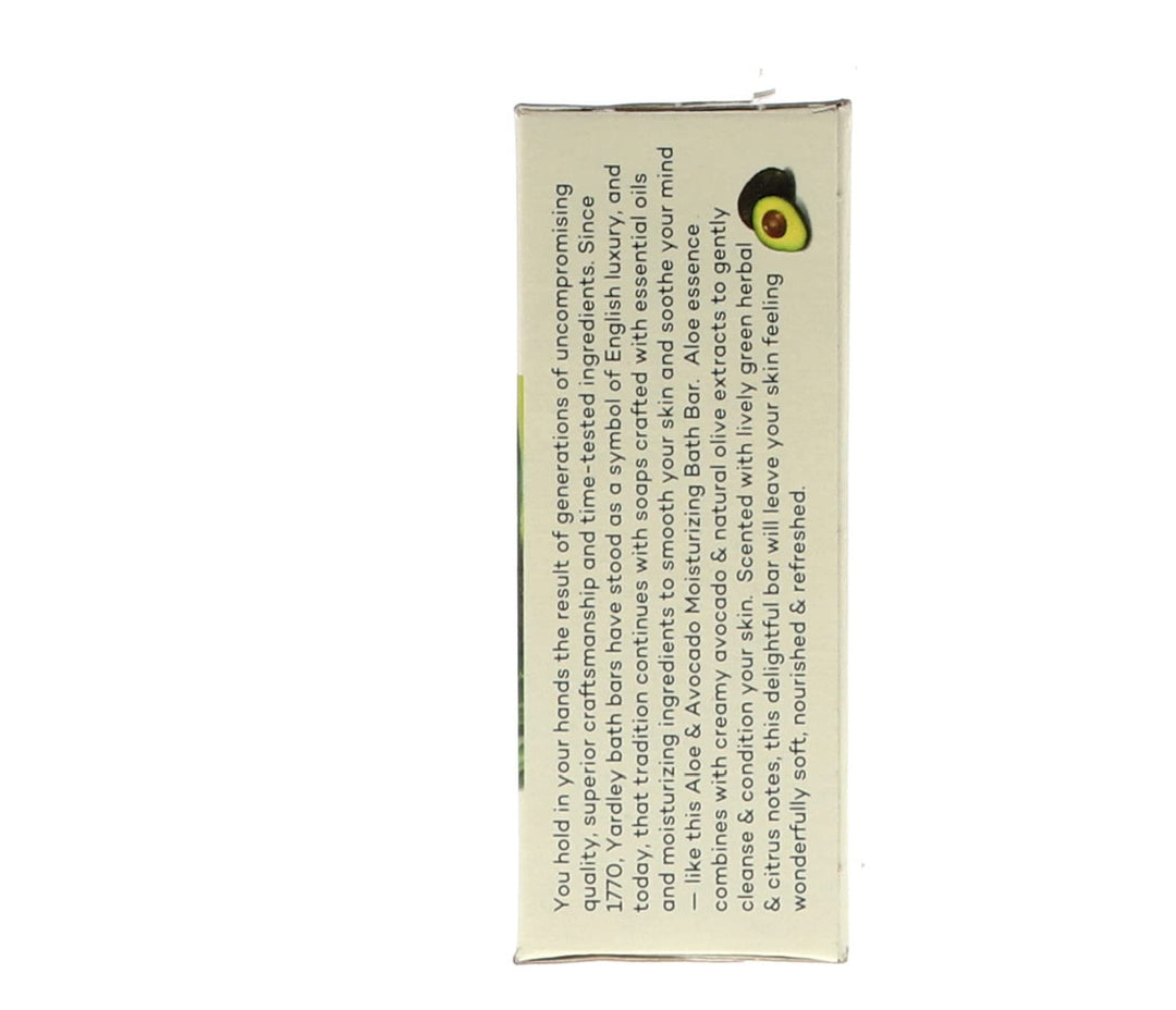 Yardley Aloe Avocado Bath Bar 4oz 2 Pack