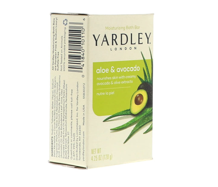 Yardley Aloe Avocado Bath Bar 4oz 2 Pack