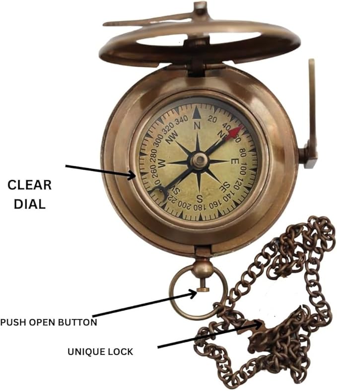 Son Gift to Our Son Compass Gifts for mom and dad with Leather Case Unique Birthday Wedding Day, Son Gifts from mom to Son - Motivational Quote Graduation Back to School Birthday Gift