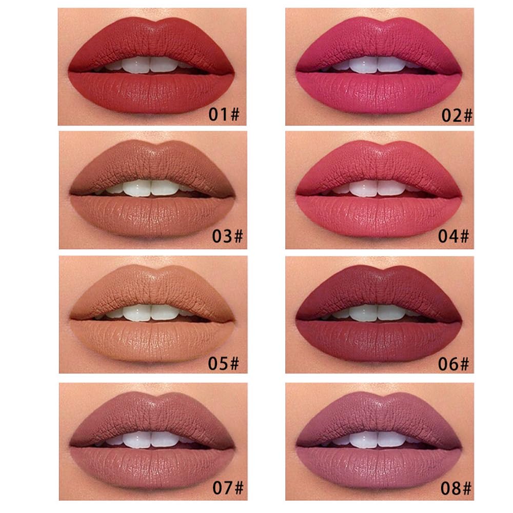 Kaely 2Pcs Dark Red Longwear Liquid Lip Liner Waterproof, 24 Hour Long Lasting Lip Liner Stain Peel Off Marker Pen, 2-in-1 Matte Semi Permanent Lipliner & Lipstick, Vegan & Cruelty-Free, 01+06