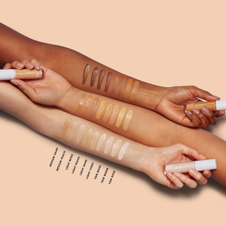 e.l.f. Hydrating Camo Concealer | Full-Coverage, Satin Finish | Vegan, Deep Cinnamon