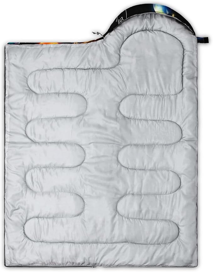 AILONEN Kids Floral Cat Camping Sleeping Bags,Lightweight & Waterproof,3 Season Warm & Cool Weather,Kawaii Kitten Sleeping Bags for Girls Adults,Travelling,Outdoors