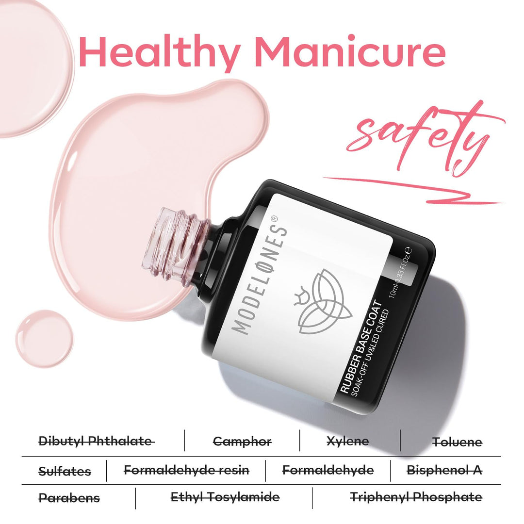 Builder Gel | Jelly Pink 6-In-1 Rubber Base Coat for Fragile Nails