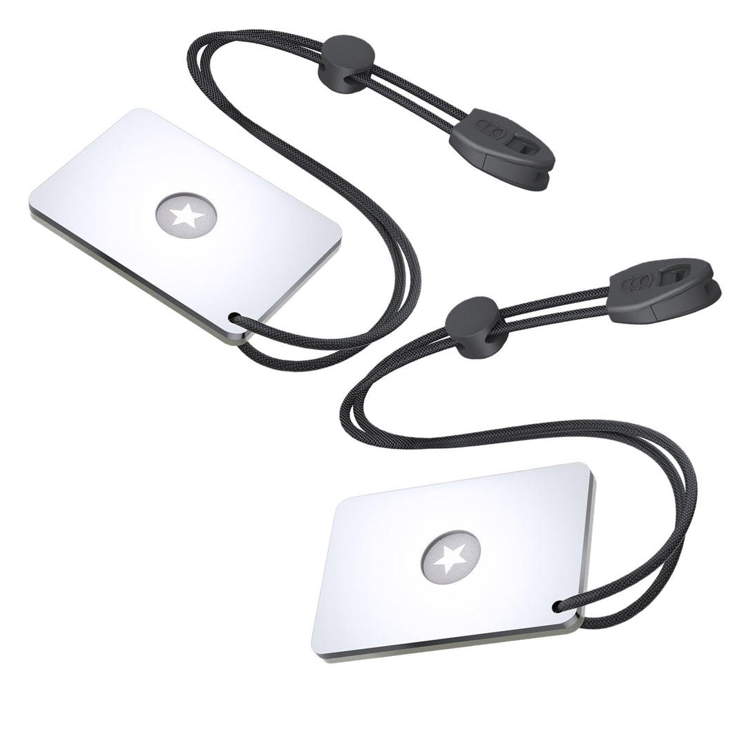 Signal Mirror Survival Military Grade,Hiking SOS cry for Help Camping Mirror 2 x 3 in,Compass,Whistle (2 PCS)