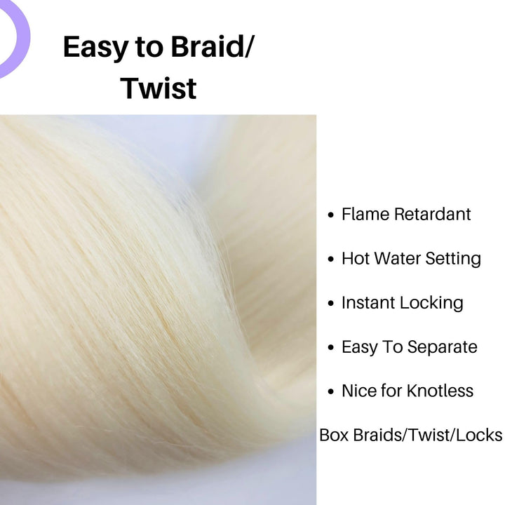 Blonde Braiding Hair Pre Stretched Knotless Braids Hair Extension 28 Inch Fake Blonde Hair for Braiding