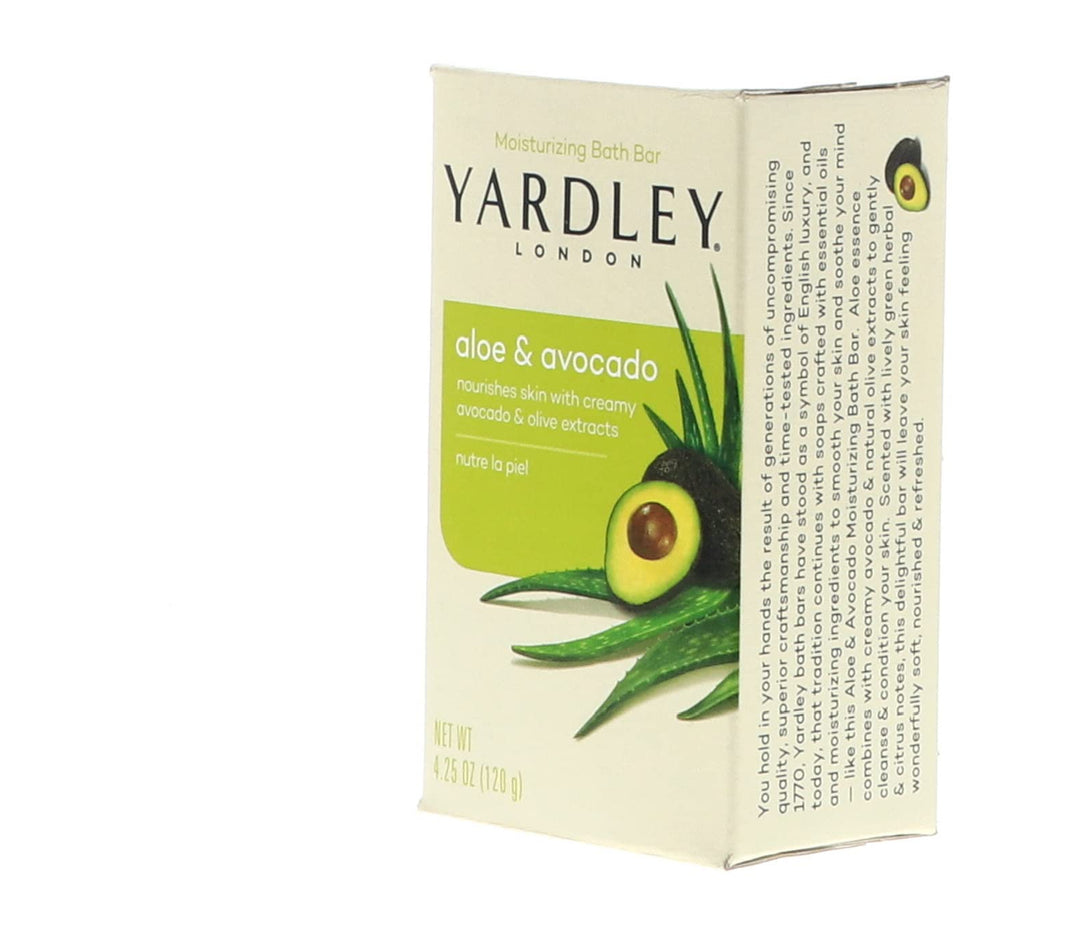 Yardley Aloe Avocado Bath Bar 4oz 2 Pack