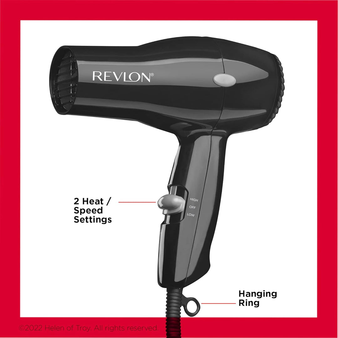 REVLON 1875W Compact Hair Dryer – Lightweight & Travel-Friendly | Yellow