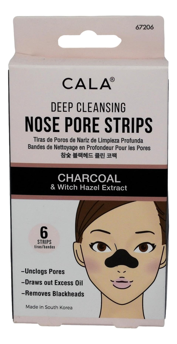 Cala Charcoal nose pore strips 6 count, 6 Count