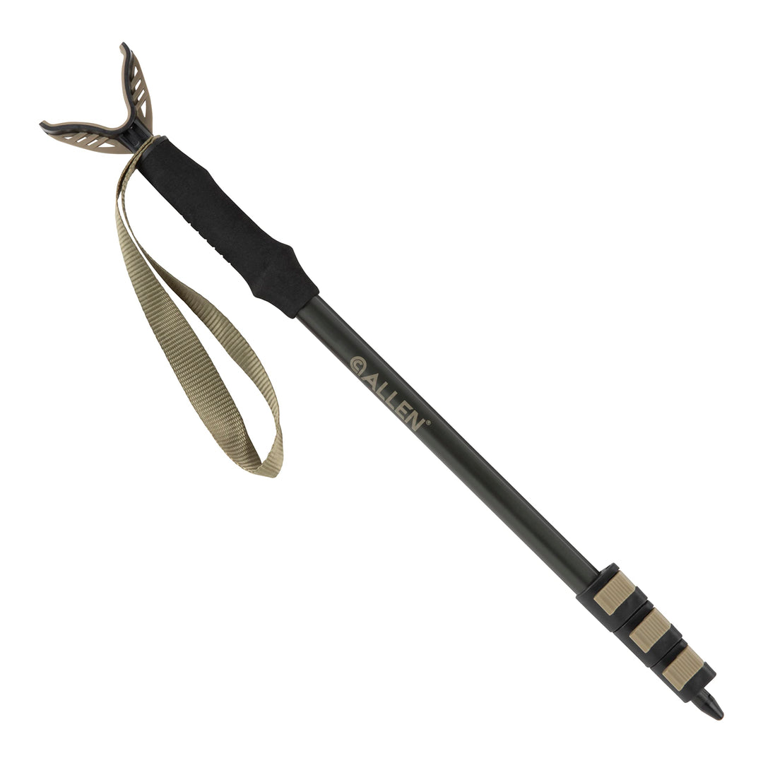 Barronett Ground Gobbler Low Profile Hunting Chair and Allen Shooting Stick - Versatile 300lb Capacity and Adjustable Height Hunting Accessories