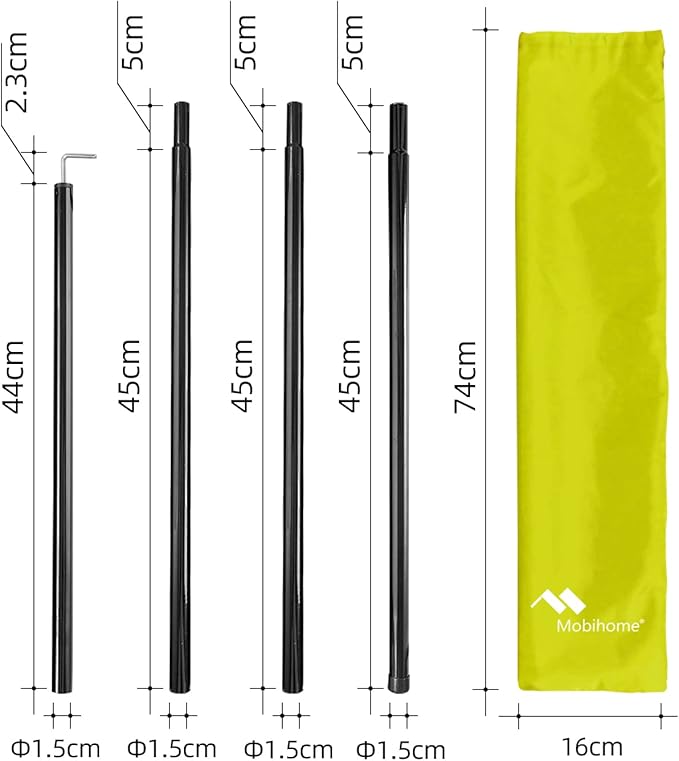 Pop Up Canopy Sun Shelters Shade Tent Camping Canopy 8.2' X 8.2' - Instant Portable Sports Cabana Umbrella, Easy Set-up and Take Down, with Sun Protection and One Shade Wall Included (Awning Green)